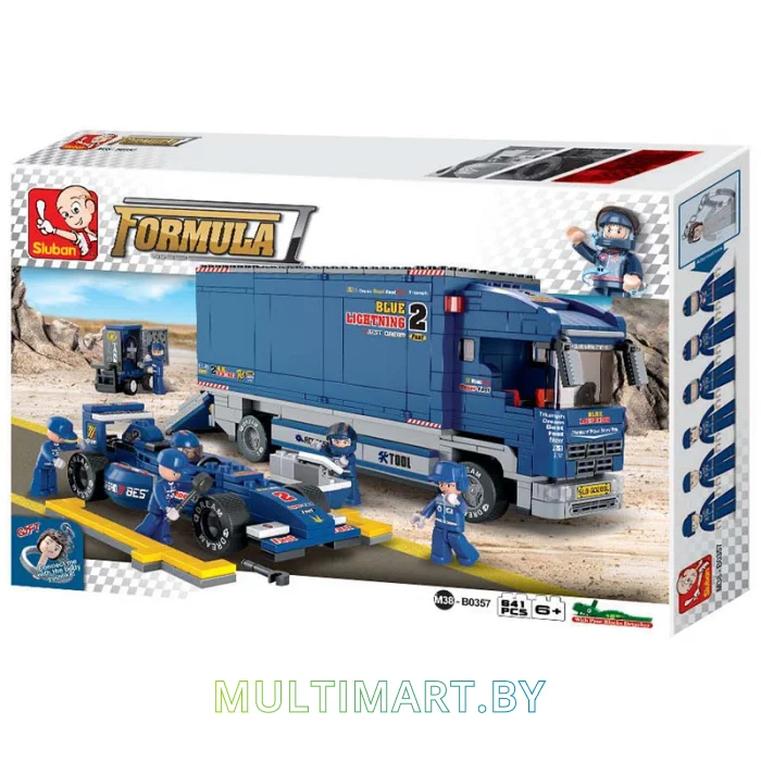 Конструктор Sluban M38-B0357 Гоночный грузовик (641 деталь)